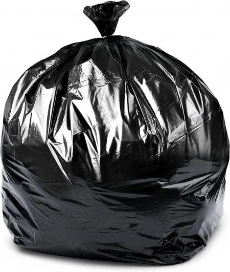 Hlpmedical 240L bin liners for rubbish bins, 20-micron thickness, set of 100 durable plastic trash bags.