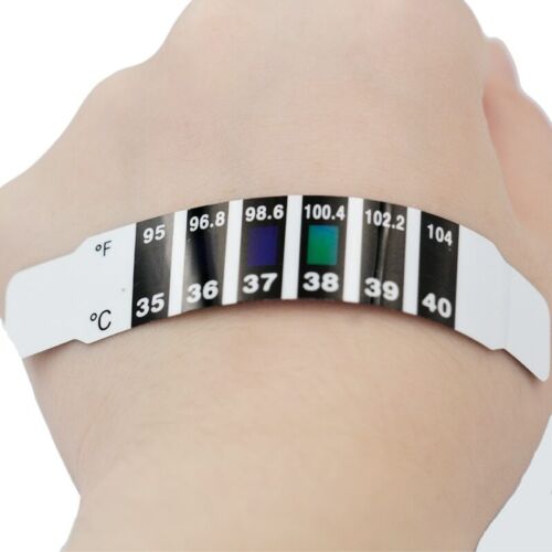 Forehead Fever Thermometer Strip Baby Child Adult Body Head Temperature Test (20 Tests)