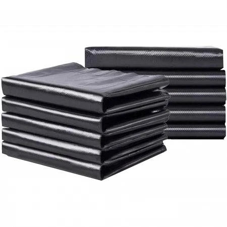 Heavy-duty 120L Thinkpac bin liners by Hlpmedical, 30-micron thick rubbish bags in a pack of 100, suitable for large waste disposal.
