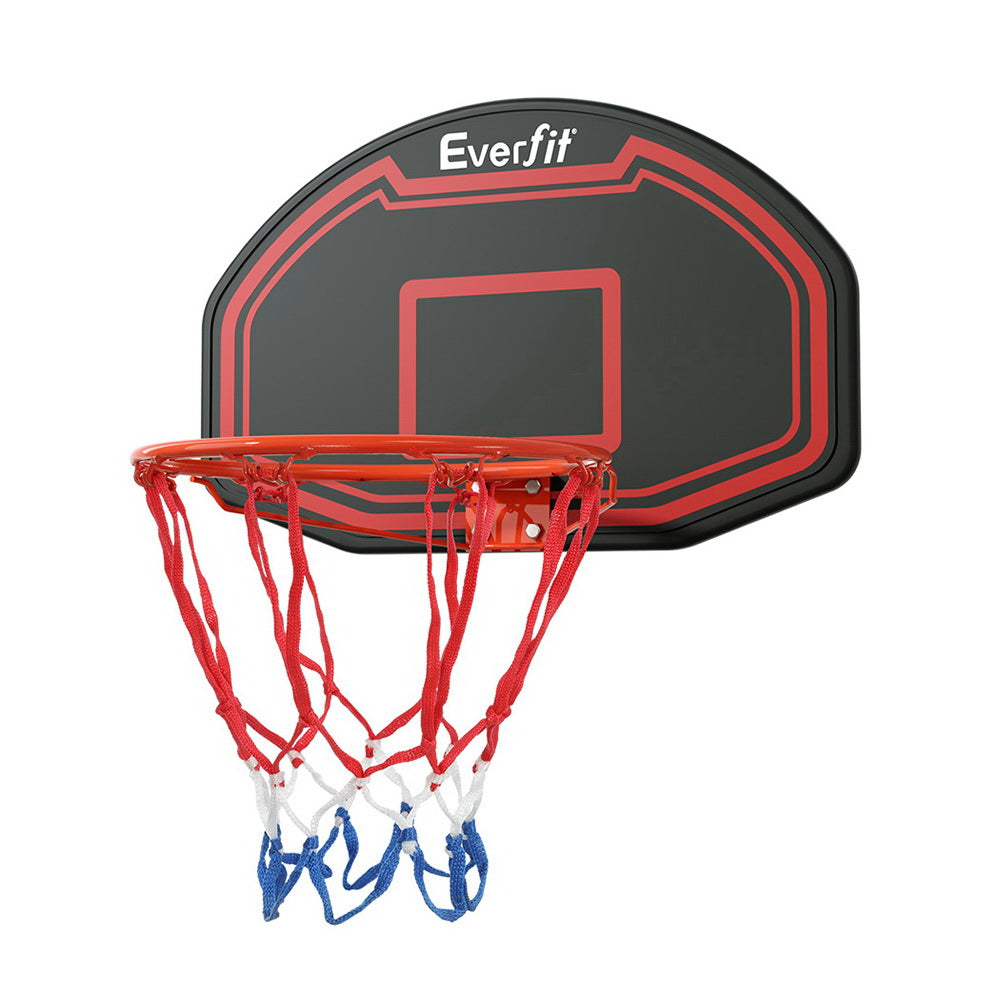Hlpmedical Everfit 38-inch basketball hoop backboard with door mount, ring, and net for kids' basketball sports setup