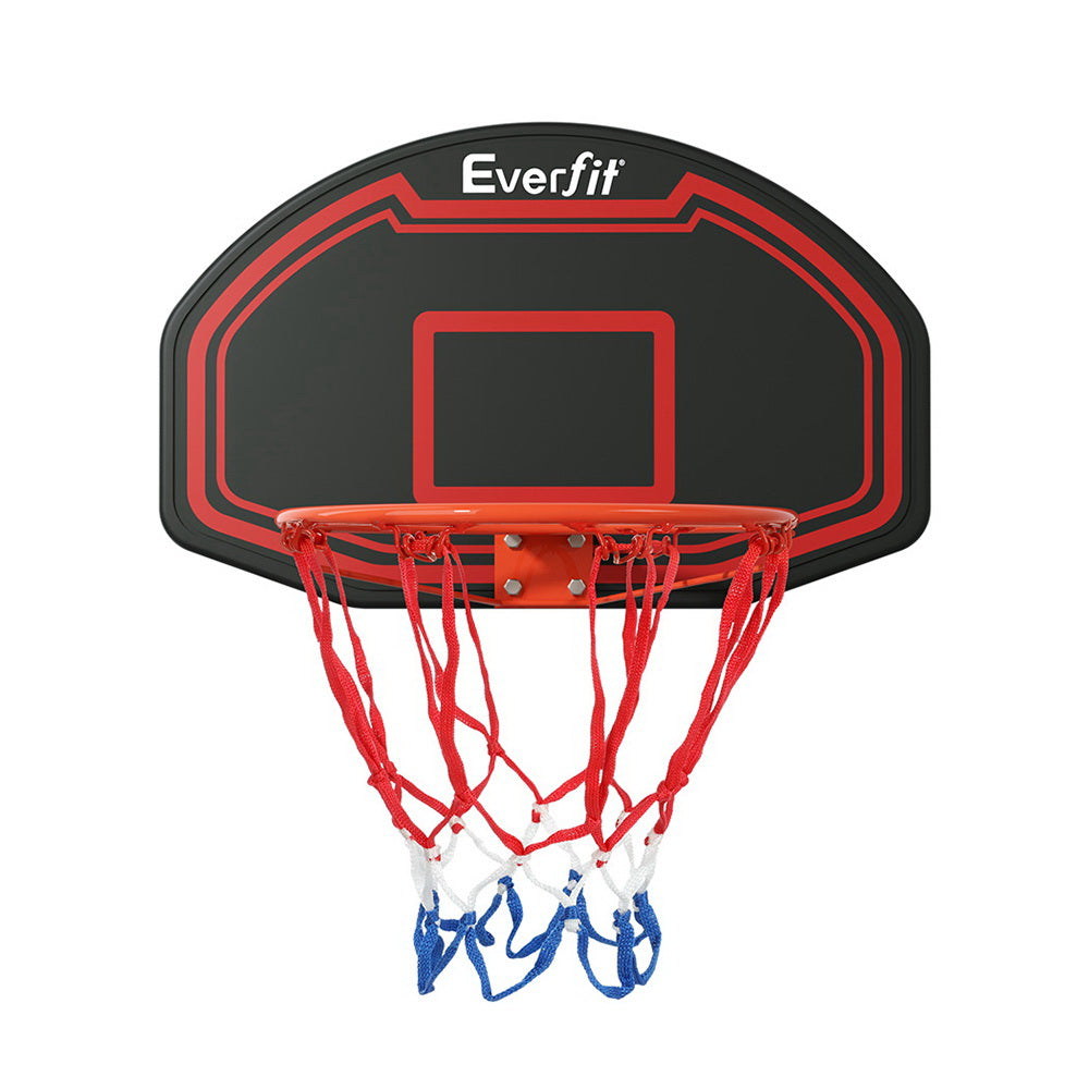 Hlpmedical Everfit 38-inch basketball hoop backboard with door mount, ring, and net for kids and sports use.