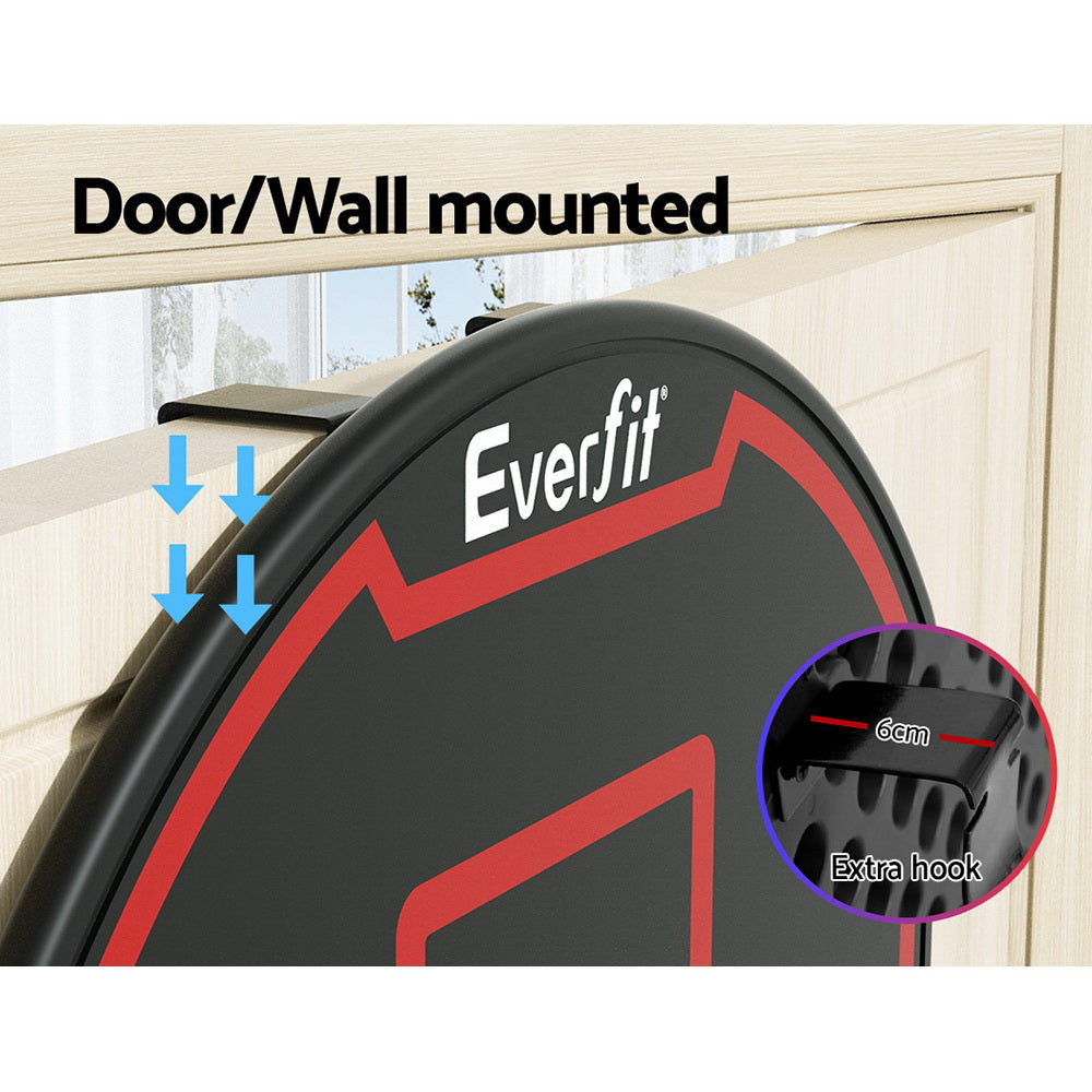 Hlpmedical Everfit 38-inch basketball hoop backboard with door mount and net, suitable for kids' indoor sports and practice.