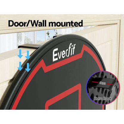 Hlpmedical Everfit 38-inch basketball hoop backboard with door mount and net, suitable for kids' indoor sports and practice.