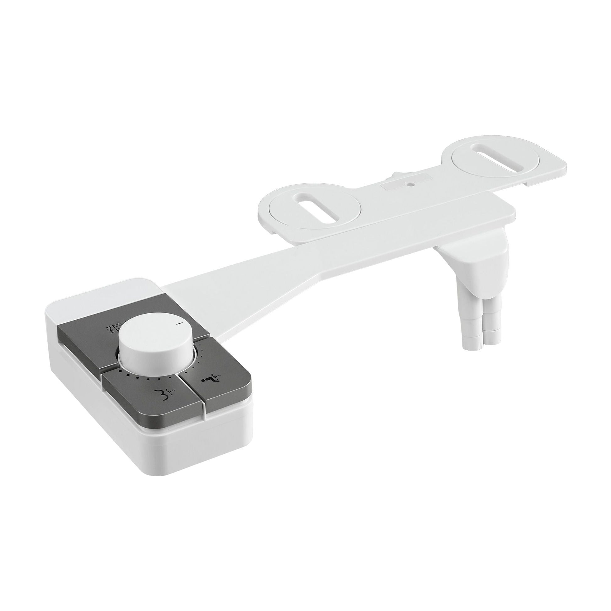 Hlpmedical Cefito non-electric ultra-slim bidet attachment with dual nozzles, adjustable water pressure, and cold water for toilet hygiene.