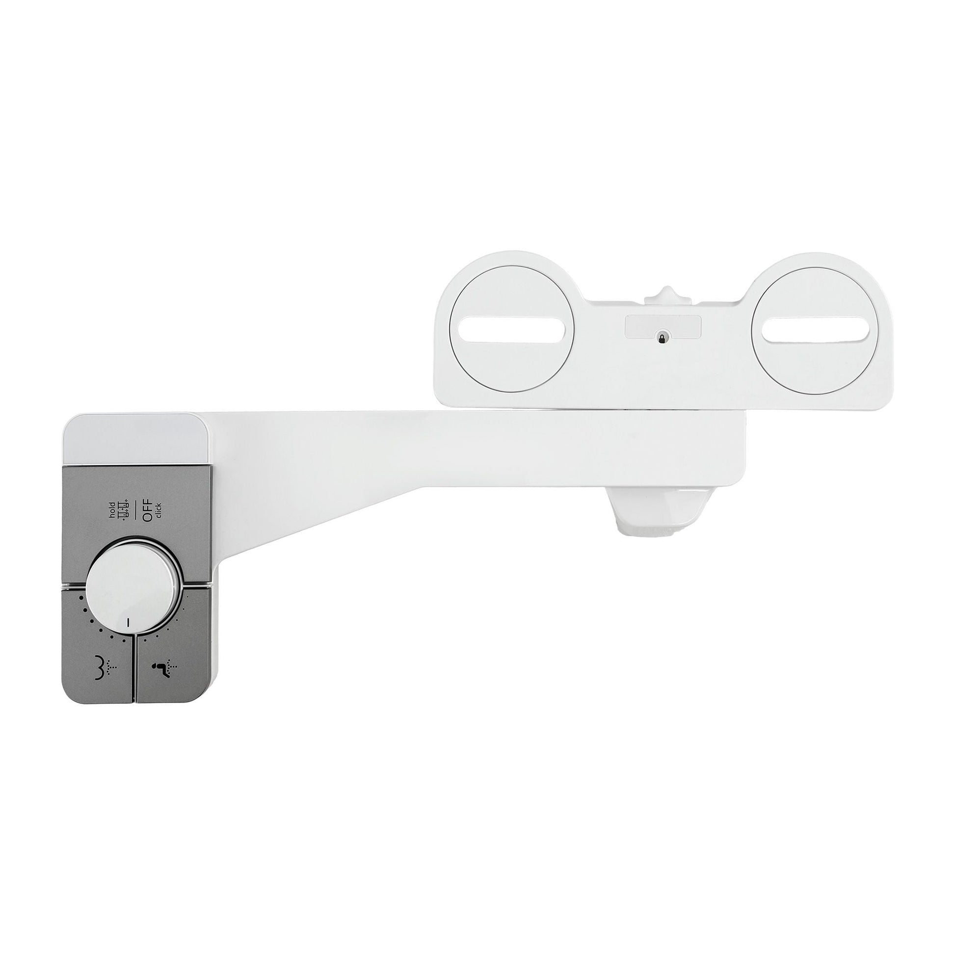 Hlpmedical Cefito non-electric slim bidet attachment with dual nozzles, adjustable water pressure, and cold water wash for toilet.