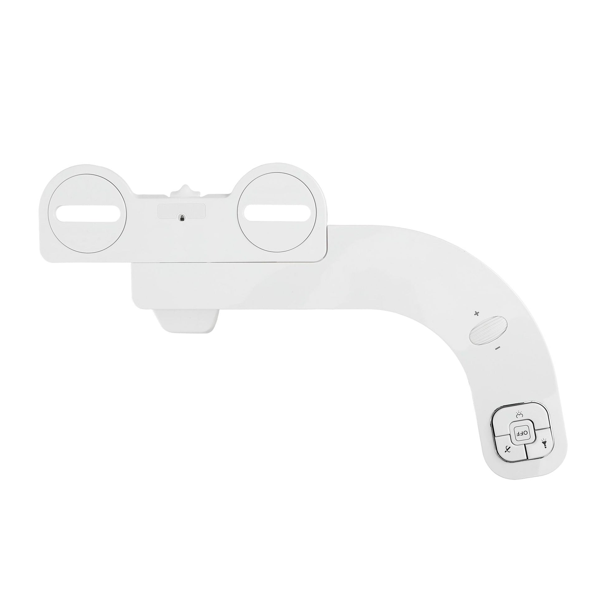 Hlpmedical Cefito ultra-slim bidet attachment with self-cleaning dual nozzles and adjustable cold water pressure, designed for bathroom use.