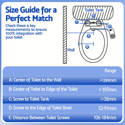 Hlpmedical Cefito ultra-slim bidet attachment with self-cleaning dual nozzles, adjustable cold water pressure for toilet hygiene.