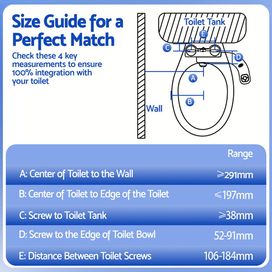 Cefito Ultra-Slim Bidet Attachment Detachable Bidet with Self-Cleaning Dual Nozzle Non-Electric Adjustable Water Pressure, Cold Water Toilet Bide