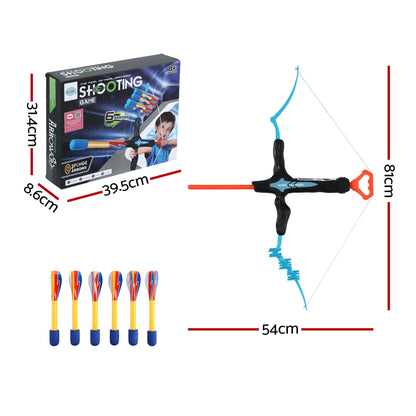 Keezi kids bow and arrow set with six arrows, outdoor archery toy for children, suitable for active outdoor play and gifts
