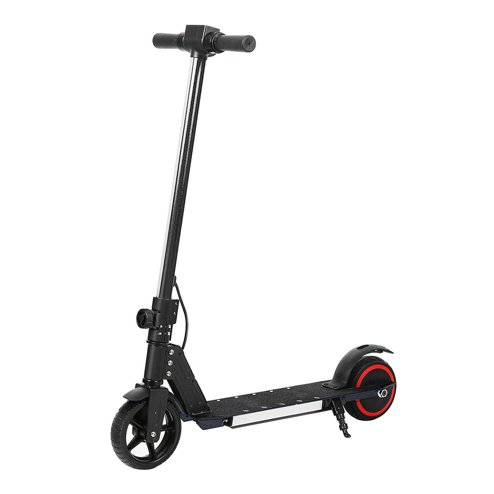 Black Hlpmedical electric scooter with LED light, foldable design, 130W motor, suitable for commuting and portable riding.