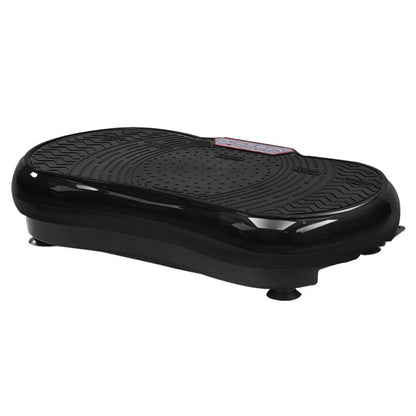 Everfit vibration machine platform with resistance rope, black fitness equipment for home vibration exercise and strength training
