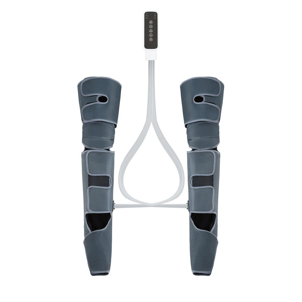 Black Livemor foot and leg massager by Hlpmedical with air compression, heating, and three massage modes for relaxation and relief.