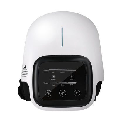 Hlpmedical Livemor knee massager with vibration, infrared heating, and elbow support for pain relief and relaxation.