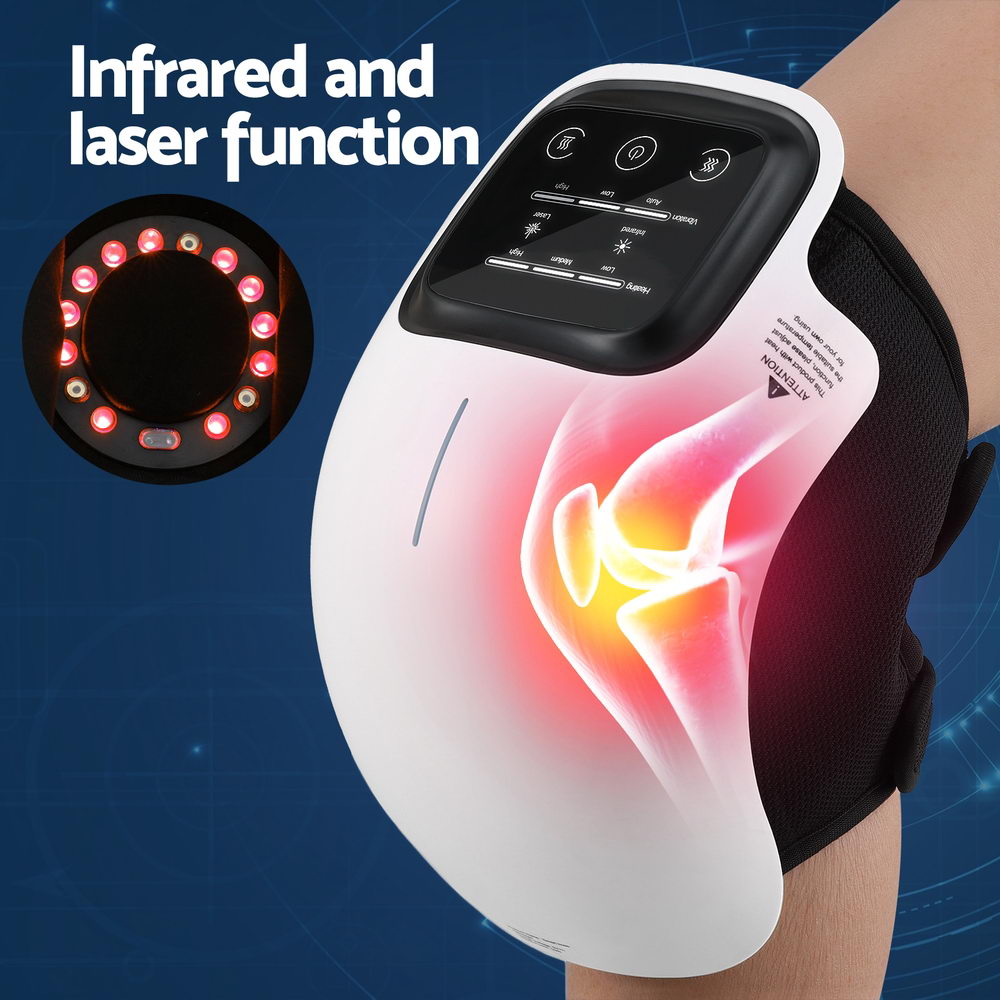 Hlpmedical Livemor knee massager with vibration and infrared heating, designed for knee and elbow pain relief and relaxation.