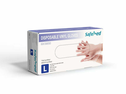 Clear Vinyl Gloves - Large carton