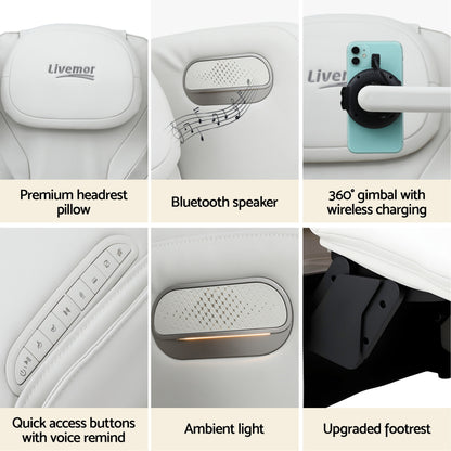 Livemor Massage Chair Electric Vibration Recliner Chair ZENO