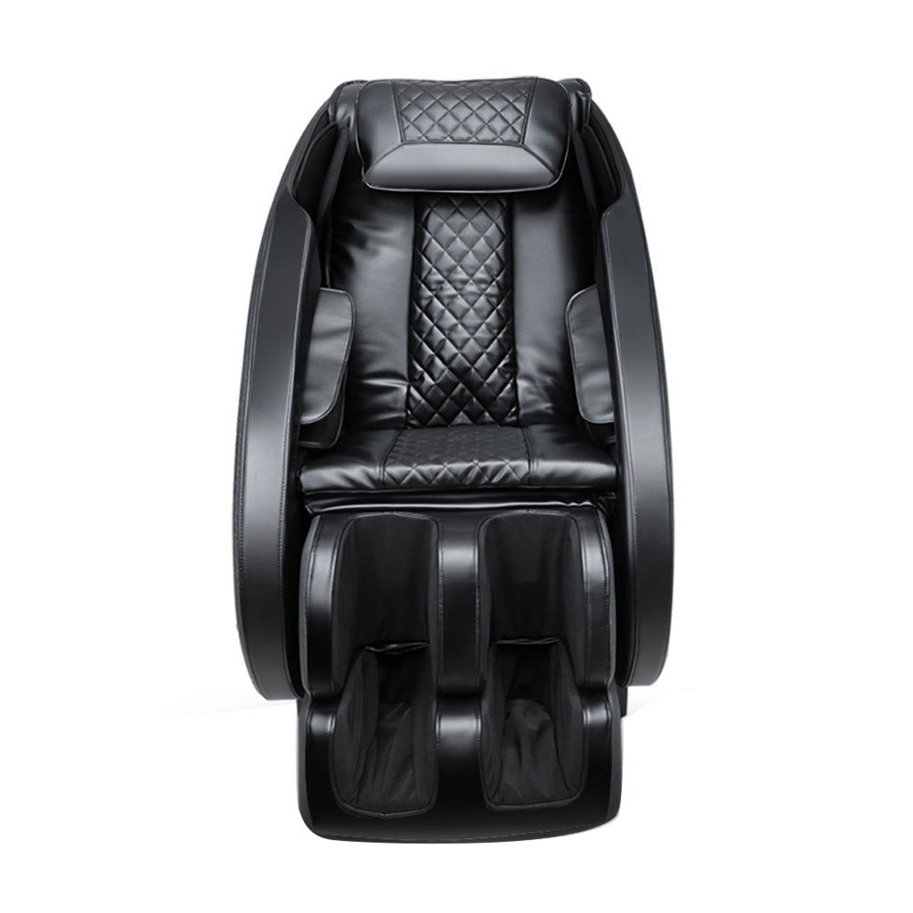 Black Livemor electric massage chair by Hlpmedical with reclining and massaging features, designed for comfort and relaxation.