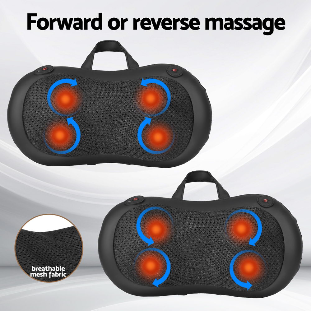 Hlpmedical Livemor neck massager with heat and kneading function, black portable device for relaxing massage and pain relief