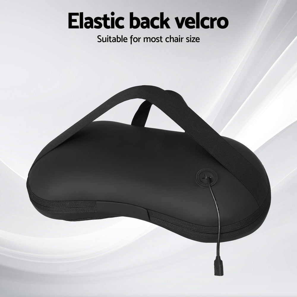 Hlpmedical Livemor neck massager with heat and kneading function, black color, designed for relaxing neck and back muscles.