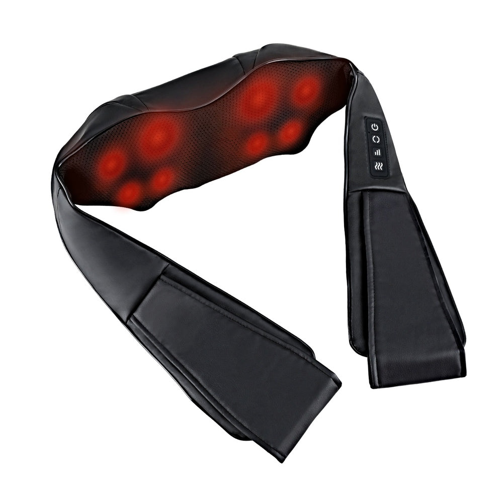 Hlpmedical Livemor 8 massage nodes heated neck massager with black design, designed for relaxation and muscle relief.
