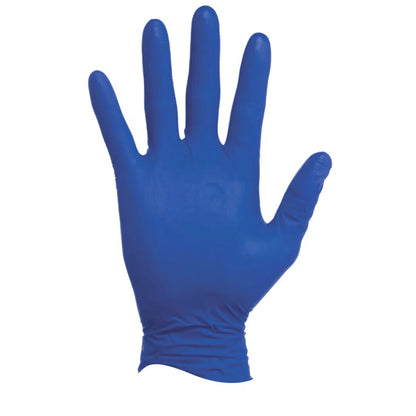 NiteSafe nitrile powder-free examination gloves in a carton of 1000, designed for medical and clinical use.