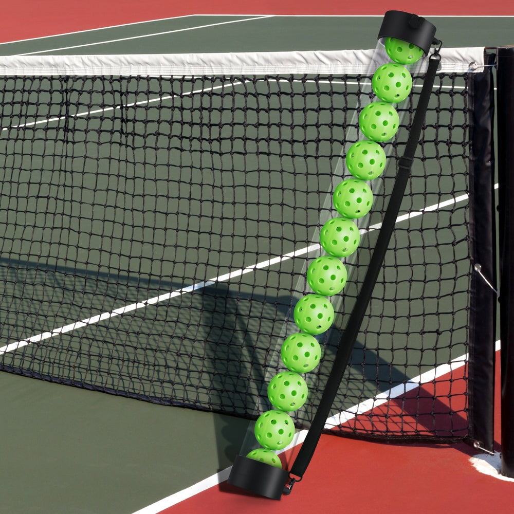 Everfit 12-piece pickleball collector set with multi-ball retriever, portable storage, and adjustable strap for racquet sports.