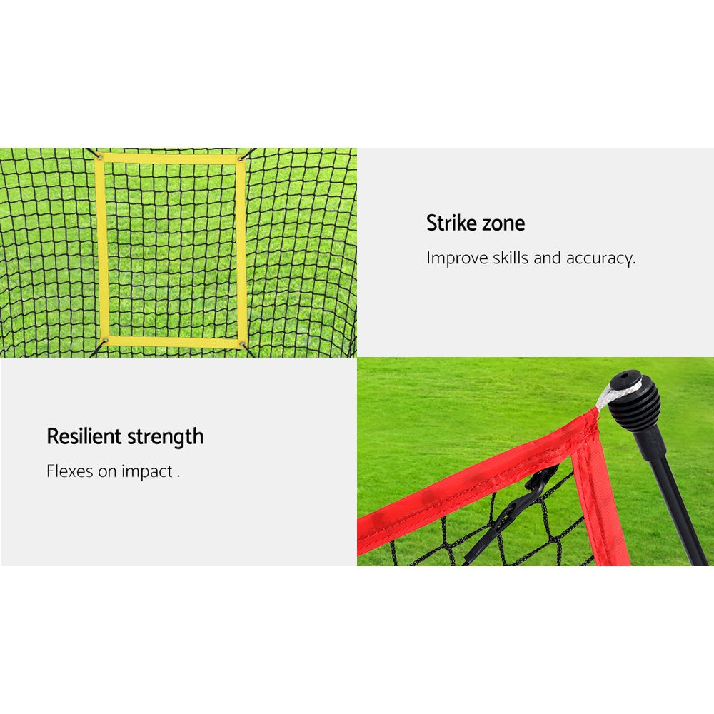 Hlpmedical Everfit 7ft baseball net pitching kit with stand for softball training, set up with net and stand for sports practice.
