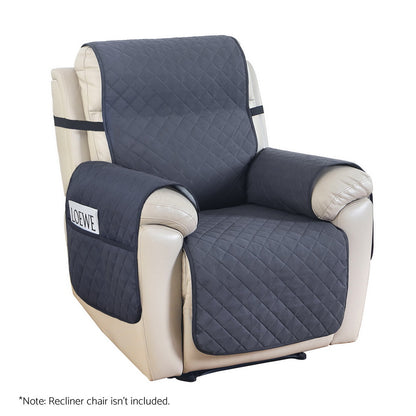 Water-resistant grey Artiss recliner chair cover by Hlpmedical, protecting arm chairs and recliners from spills and stains.