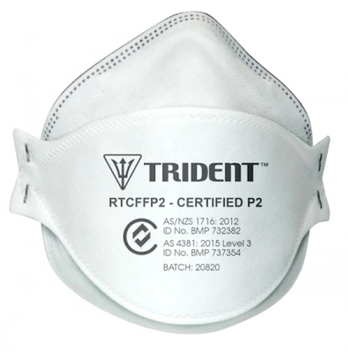 24 Boxes (480 Masks) Trident P2 Respirator Individually Packed