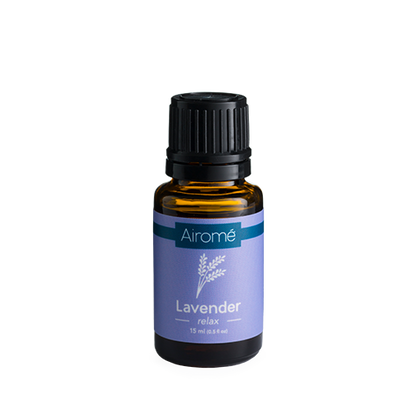 Bottle of Hlpmedical lavender essential oil, used for massage and relaxation, with a clear label and natural lavender imagery.