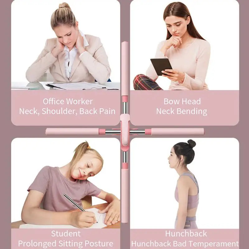 Adjustable 80cm Hlpmedical yoga stick hunchback corrector for posture support and fitness during yoga and Pilates exercises.