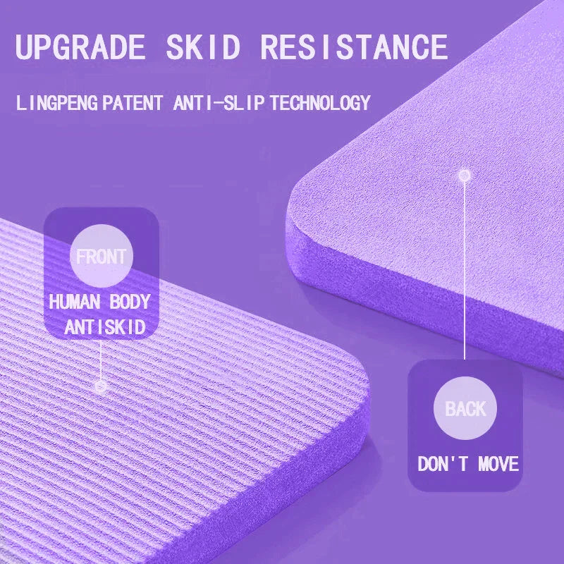 Hlpmedical thickened anti-slip yoga mat for exercise and Pilates, foam surface with textured grip for stability during workouts.