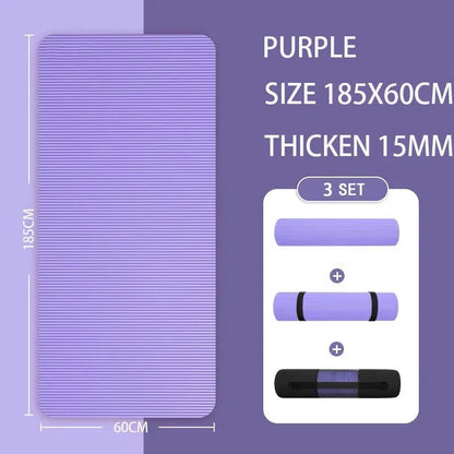 Hlpmedical thickened anti-slip yoga mat for exercise and Pilates with foam surface, providing stability and comfort during workouts.