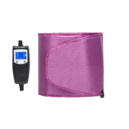 Hlpmedical electric sauna heating belt for slimming, infrared health and beauty massage pad, shown wrapped around a person's waist.