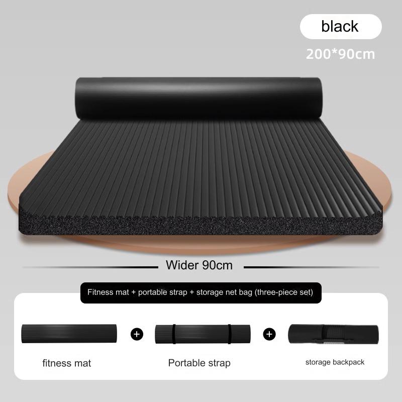 Hlpmedical 20mm thick shock-absorbing yoga mat for exercise and Pilates, with textured surface for grip and comfort during workouts.