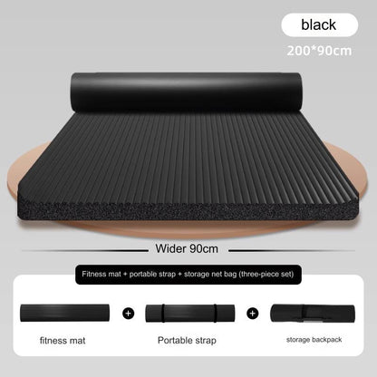 Hlpmedical 20mm thick shock-absorbing yoga mat for exercise and Pilates, with textured surface for grip and comfort during workouts.