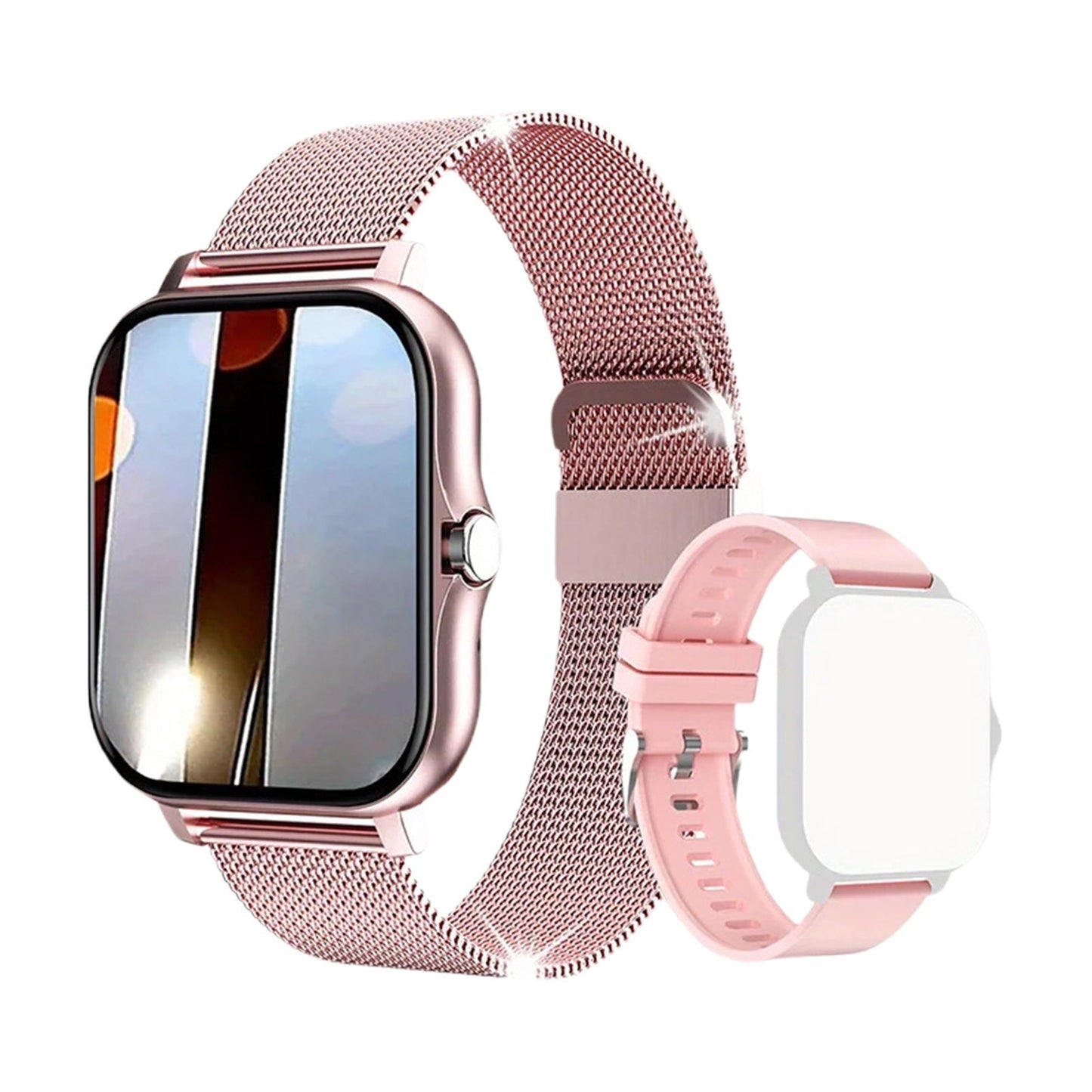 Hlpmedical waterproof smartwatch with full touch screen, call function, fitness tracker, music, and sleep monitoring for Android and iPhone