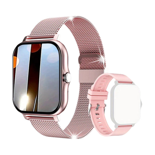 Hlpmedical waterproof smartwatch with full touch screen, call function, fitness tracker, music, and sleep monitoring for Android and iPhone