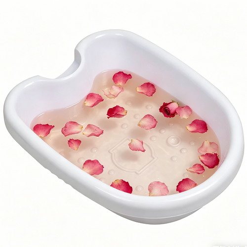 Hlpmedical Ion Ionic Detox Foot Bath Spa Machine with large footbath, massage features, white color for personal foot care therapy.