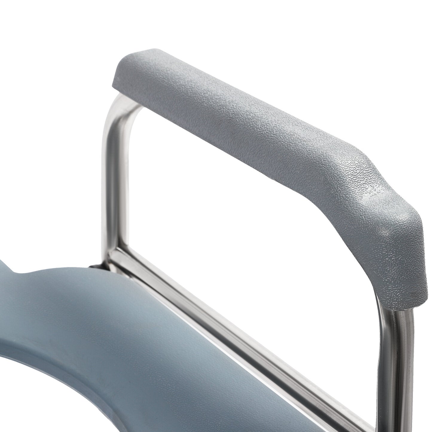 Hlpmedical raised toilet seat riser with arms, 64-74cm, for elderly and handicap bathroom support, durable bathroom health aid.