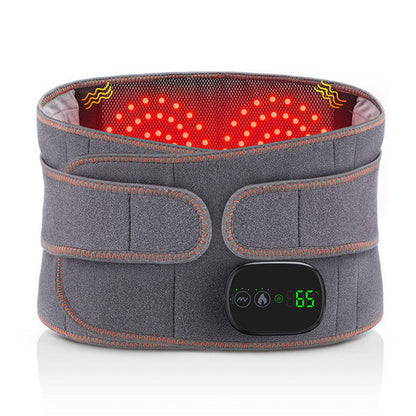 Hlpmedical electric dual infrared heat back massager with lumbar support belt, designed for soothing waist and lower back relief.