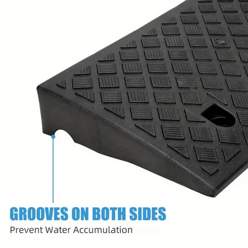 Heavy-duty AU kerb curb ramp by Hlpmedical designed for trucks, wheelchairs, cars, and motorbikes to assist loading and access.