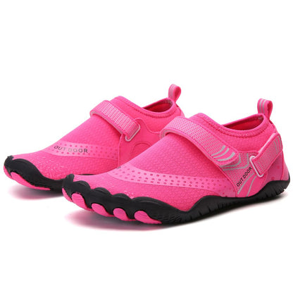 Pink women's water shoes by Hlpmedical, quick-dry aqua sports shoes for women, size EU38, designed for barefoot water activities.