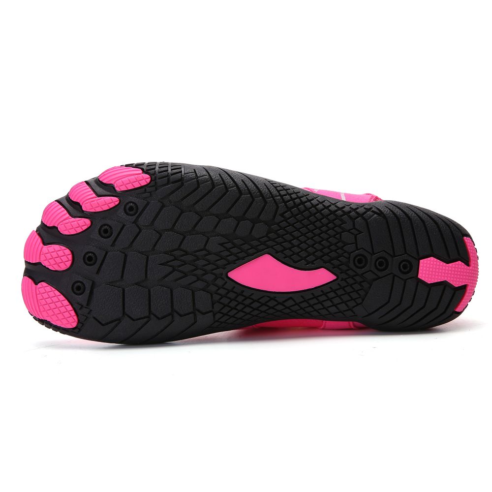Pink women's water shoes by Hlpmedical, quick-dry aqua sports shoes suitable for size EU38 or US5, designed for barefoot water activities.