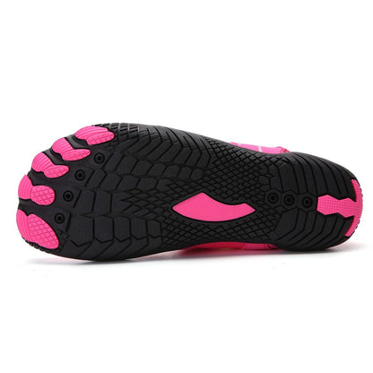 Pink women's water shoes by Hlpmedical, quick-dry aqua sports shoes suitable for size EU38 or US5, designed for barefoot water activities.