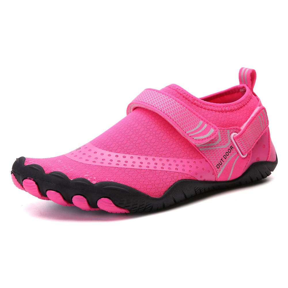 Pink women's water shoes by Hlpmedical, quick-dry aqua sports shoes, featuring barefoot design and size EU38 (US5).