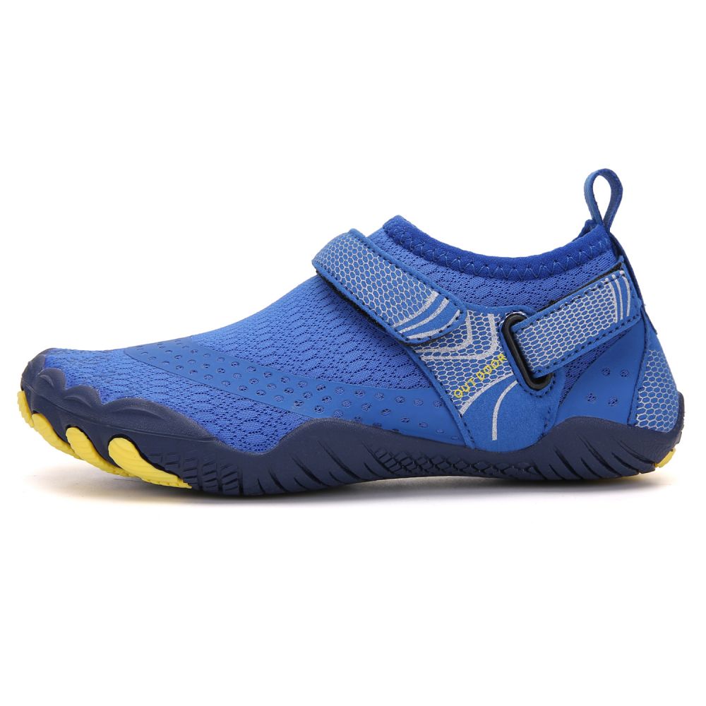 Kids water shoes by Hlpmedical in Klein Blue, featuring quick-dry, barefoot design for boys and girls, size US4 / EU36.