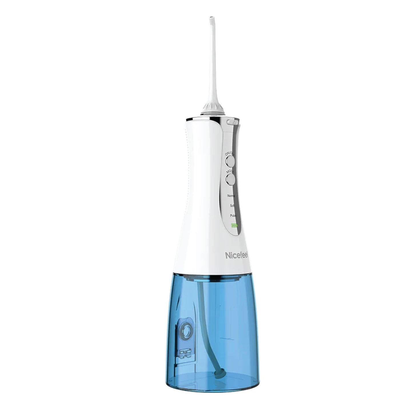 Hlpmedical portable cordless oral teeth irrigator with 320ml water tank, rechargeable dental massage flosser for oral care.