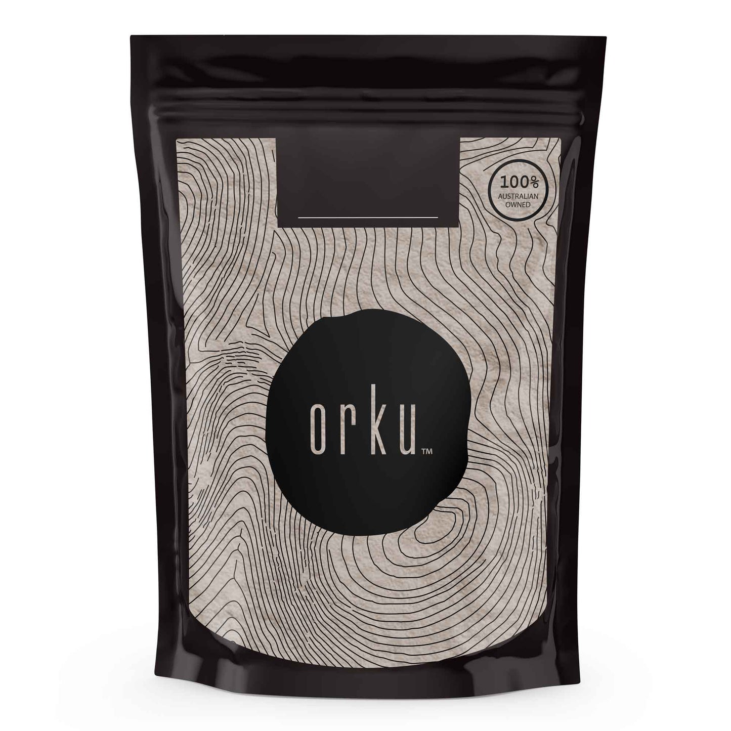 Hlpmedical Orku 50g fine diatomaceous earth food grade FCC fossil shell flour powder for health and nutrition purposes.