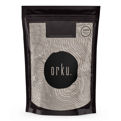 Hlpmedical Orku 50g fine diatomaceous earth food grade FCC fossil shell flour powder for health and nutrition purposes.